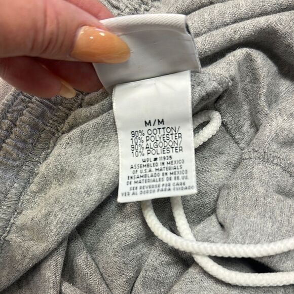 Gray and Blue Athletic Shorts with Elastic Waistband - Picture 2 of 5